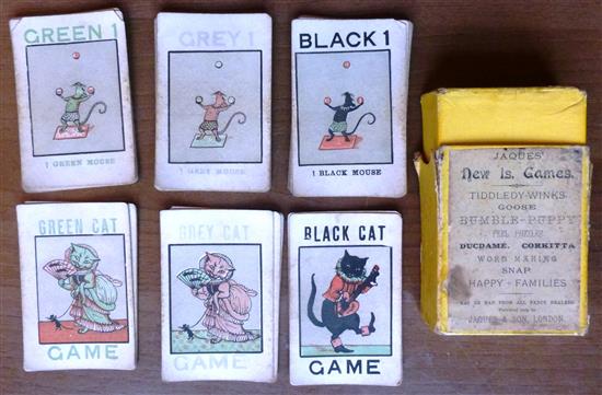 THE WHITE CAT card game by John Jaques & Son, c1880.